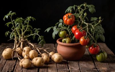 помидоры, картофель, фотография